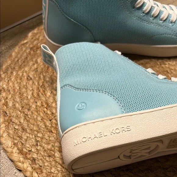 Michael Kors Sky Blue High-Top Sneakers - Picture 4 of 9